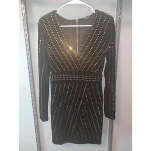 Fashion Nova Black Jewel Dress